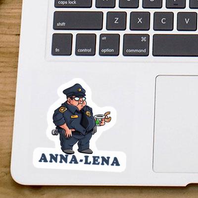 Anna-lena Aufkleber Polizist Notebook Image