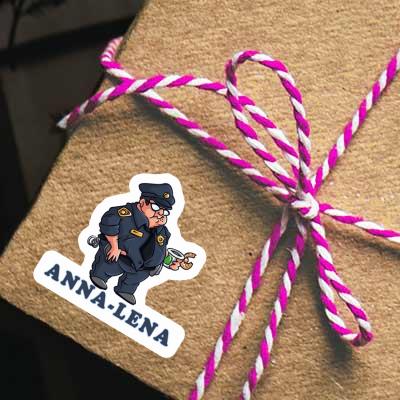 Autocollant Anna-lena Policier Gift package Image