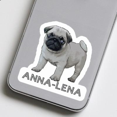 Sticker Anna-lena Pug Notebook Image