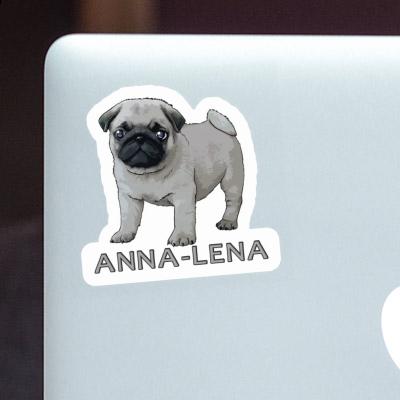 Anna-lena Sticker Pug Image