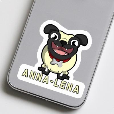 Pug Sticker Anna-lena Laptop Image