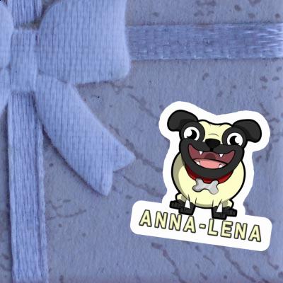 Pug Sticker Anna-lena Laptop Image