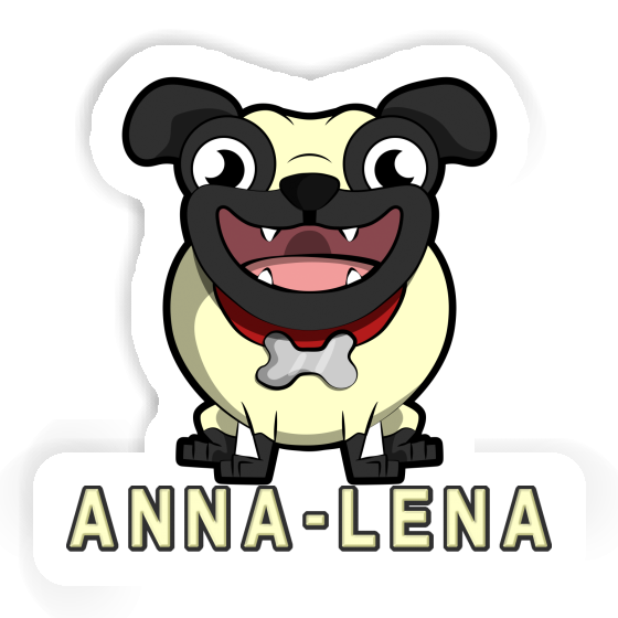 Pug Sticker Anna-lena Notebook Image