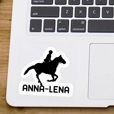 Anna-lena Sticker Horse Rider Laptop Image