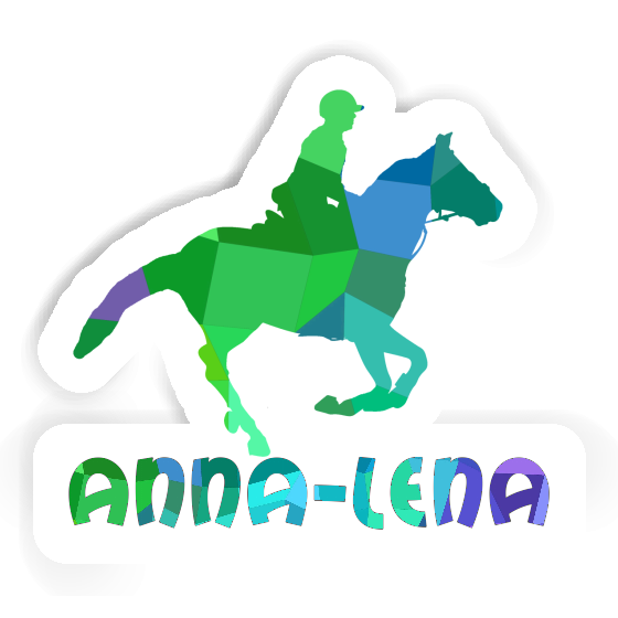 Sticker Horse Rider Anna-lena Notebook Image