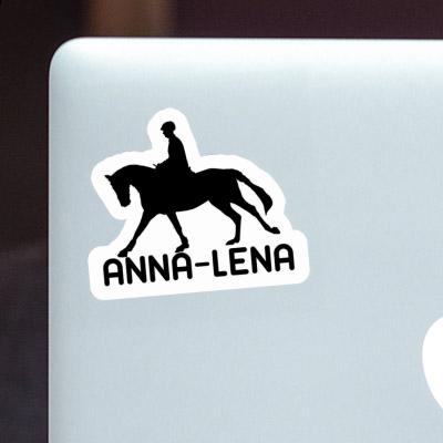 Sticker Anna-lena Horse Rider Notebook Image