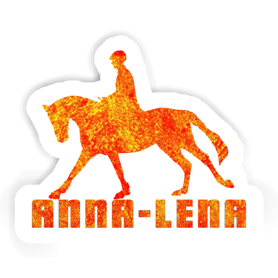 Anna-lena Sticker Horse Rider Laptop Image