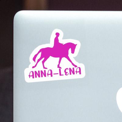 Horse Rider Sticker Anna-lena Laptop Image