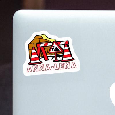 Anna-lena Sticker Straßenbaustelle Laptop Image