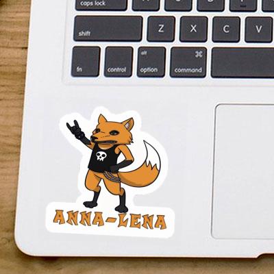 Rocker Fox Sticker Anna-lena Laptop Image