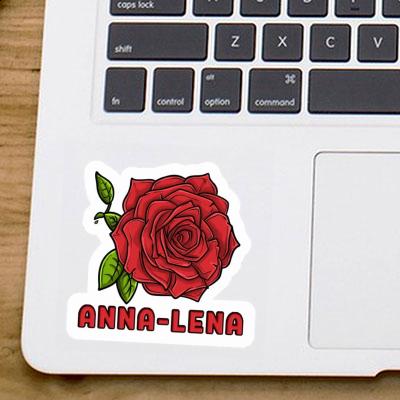 Anna-lena Autocollant Fleur de rose Notebook Image