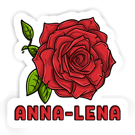 Anna-lena Autocollant Fleur de rose Laptop Image