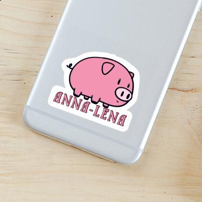 Anna-lena Sticker Pig Notebook Image