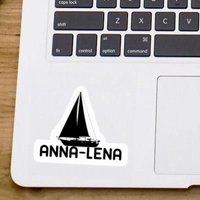 Anna-lena Sticker Segelboot Notebook Image