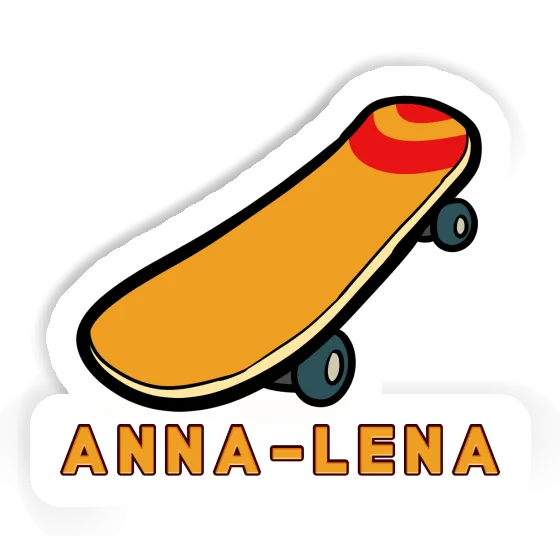 Sticker Skateboard Anna-lena Notebook Image