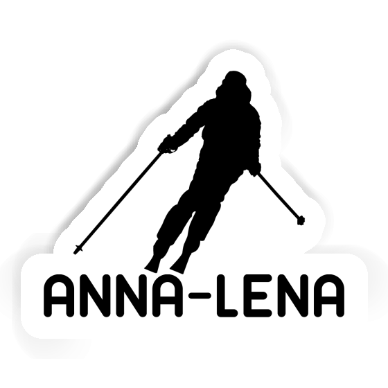 Skifahrerin Sticker Anna-lena Laptop Image