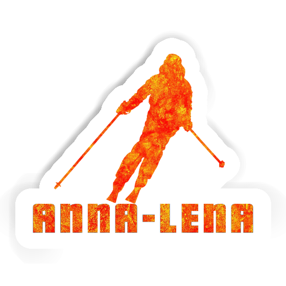 Skifahrerin Aufkleber Anna-lena Notebook Image