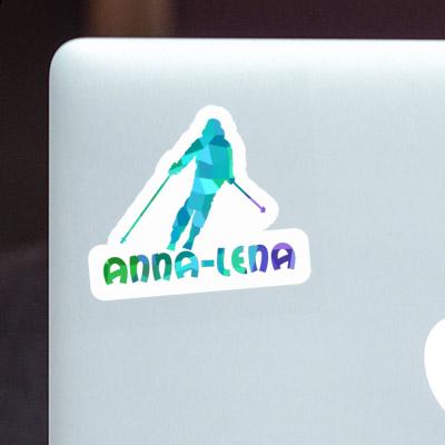 Skifahrerin Aufkleber Anna-lena Laptop Image