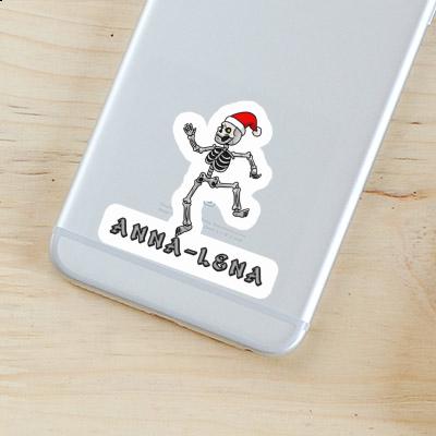 Anna-lena Sticker Christmas Skeleton Gift package Image