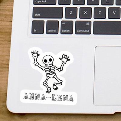 Anna-lena Sticker Totenkopf Laptop Image
