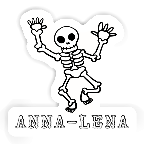 Anna-lena Sticker Totenkopf Notebook Image