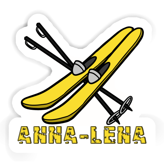 Ski Sticker Anna-lena Laptop Image