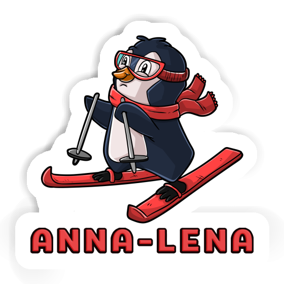 Aufkleber Skifahrerin Anna-lena Notebook Image