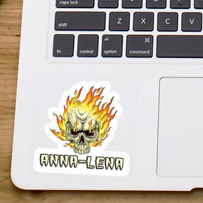 Aufkleber Anna-lena Totenkopf Laptop Image