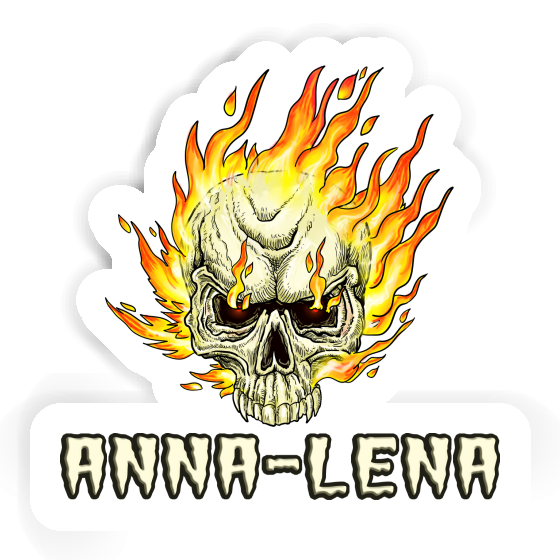 Anna-lena Sticker Skull Laptop Image