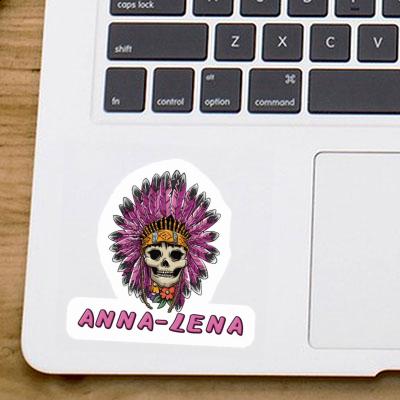 Aufkleber Anna-lena Lady Totenkopf Laptop Image