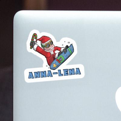 Anna-lena Sticker Christmas Snowboarder Gift package Image