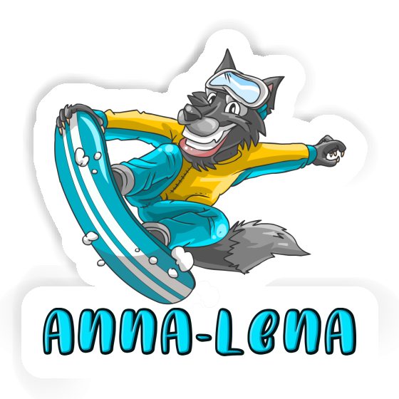 Anna-lena Autocollant Snowboardeur Gift package Image