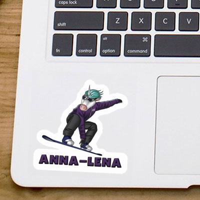 Snowboarder Sticker Anna-lena Notebook Image