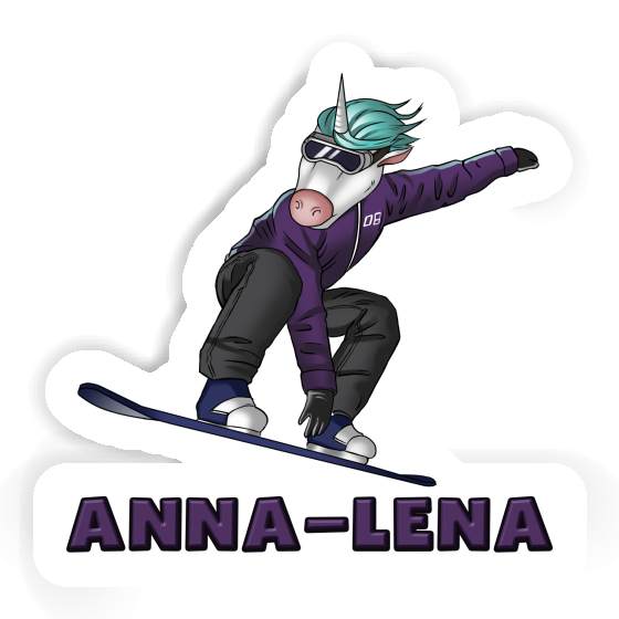 Aufkleber Snowboarderin Anna-lena Gift package Image