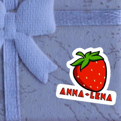 Sticker Anna-lena Erdbeere Notebook Image