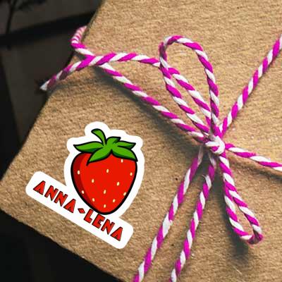 Strawberry Sticker Anna-lena Notebook Image