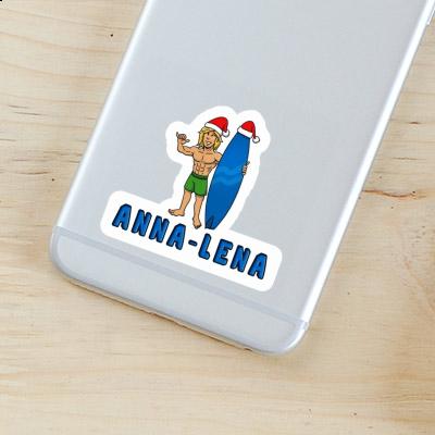Sticker Christmas Surfer Anna-lena Gift package Image