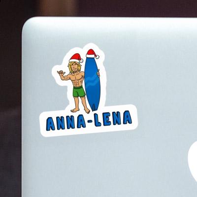 Autocollant Anna-lena Surfeur de Noël Image