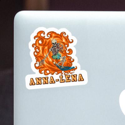 Anna-lena Sticker Surfer Notebook Image