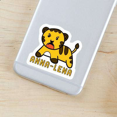 Anna-lena Sticker Baby-Tiger Laptop Image