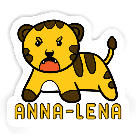Anna-lena Autocollant Bébé tigre Laptop Image