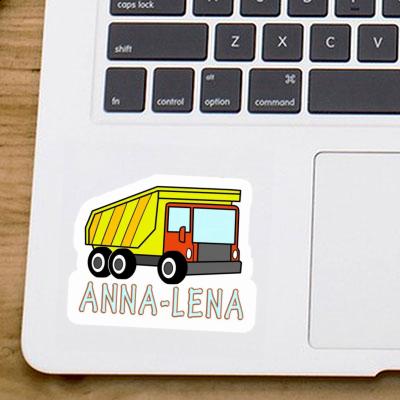 Autocollant Anna-lena Camion à benne Laptop Image