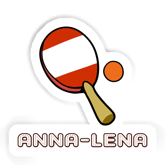 Anna-lena Autocollant Raquette de ping-pong Image