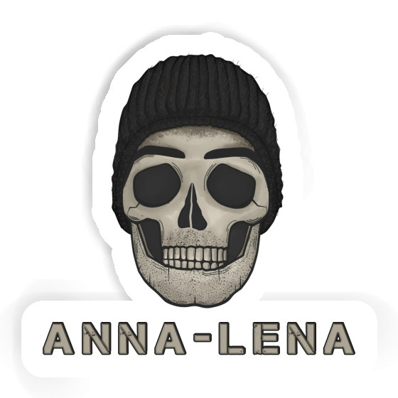 Anna-lena Aufkleber Totenkopf Laptop Image