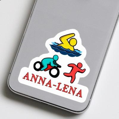 Sticker Anna-lena Triathlete Laptop Image