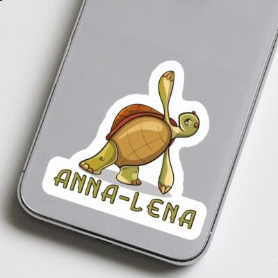 Yoga-Schildkröte Sticker Anna-lena Notebook Image