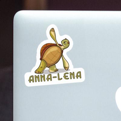 Yoga-Schildkröte Sticker Anna-lena Notebook Image