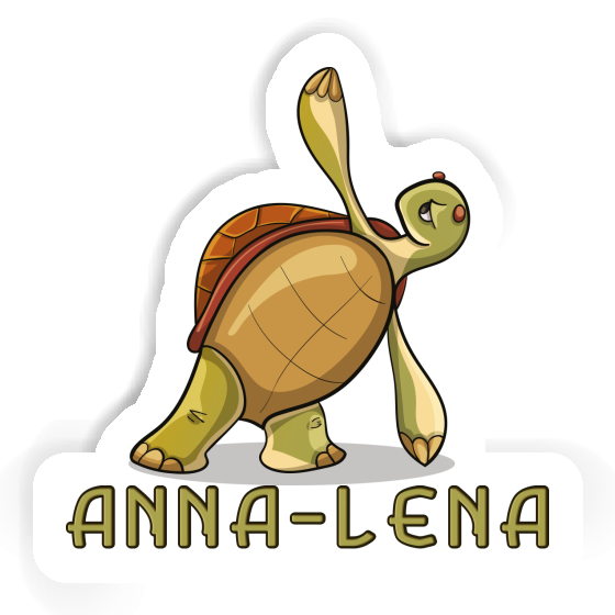 Yoga-Schildkröte Sticker Anna-lena Laptop Image