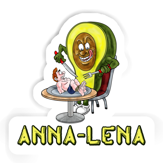 Avocado Sticker Anna-lena Notebook Image