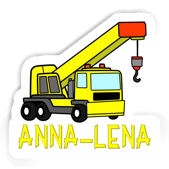 Sticker Anna-lena Vehicle Crane Notebook Image